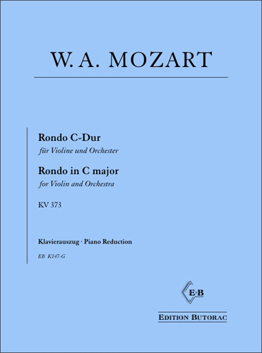 Cover - Mozart, Rondo C-Dur KV 373
